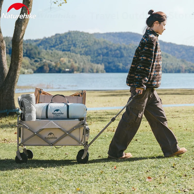 Naturehike 60L легкая плоская складная тележка для кемпинга пикника тележки