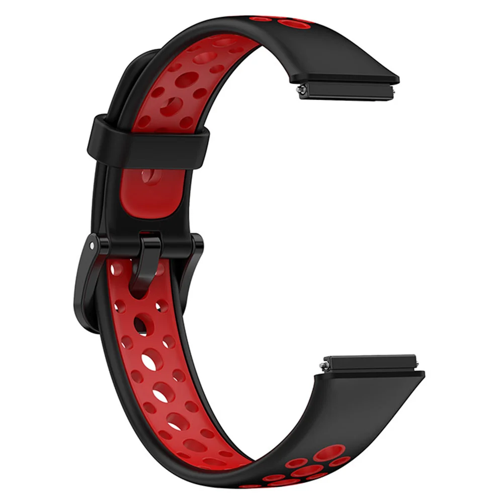 

Dual-color Replacement Watch Band Bracelet Soft TPU Watch Strap for Huawei Band 7 Smartwatch Accessories