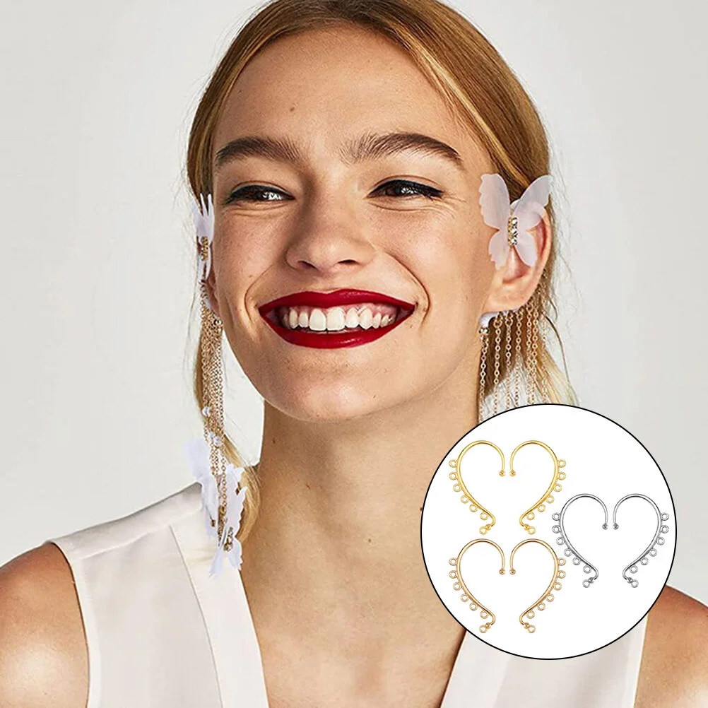 Crafting Supplies DIY Ear Cuffs Earring Hook Jewelry Material Accessories Earbob