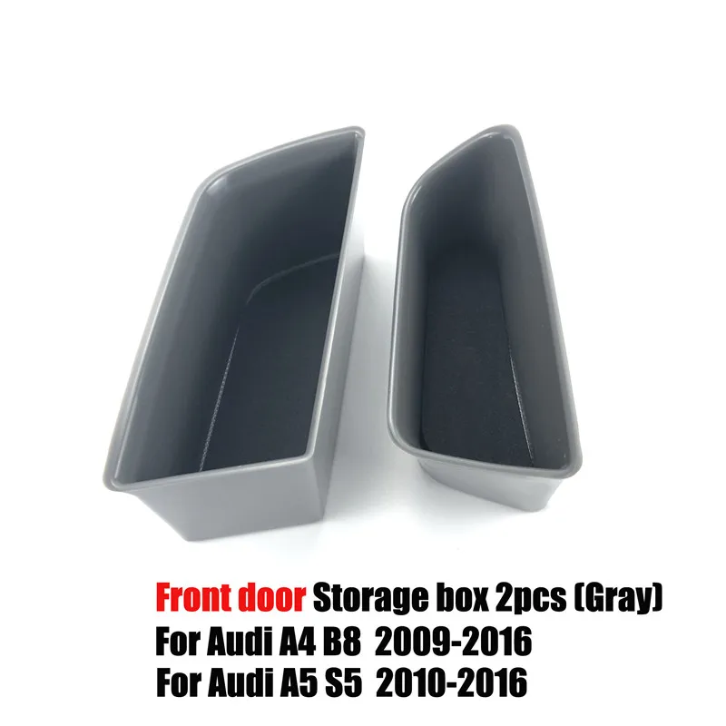 2pcsset car styling accessories armrest box door handle storage glove box console phone holder case for audi a4 b8 a5 s5 q5 free global shipping