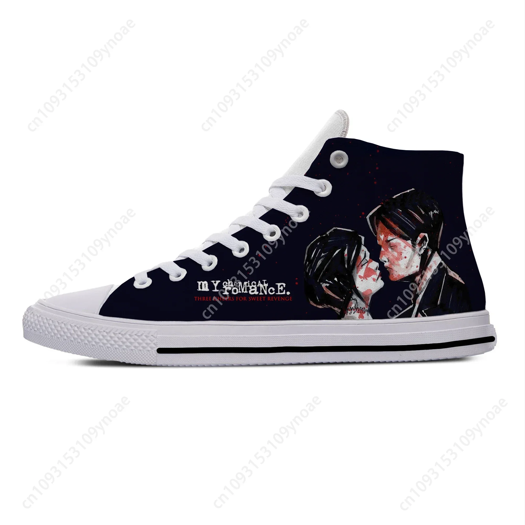 Hot Summer My Chemical Romance MCR Rock Band Funny Casual Shoes High Top Lightweight Men Women Sneakers Breathable Board