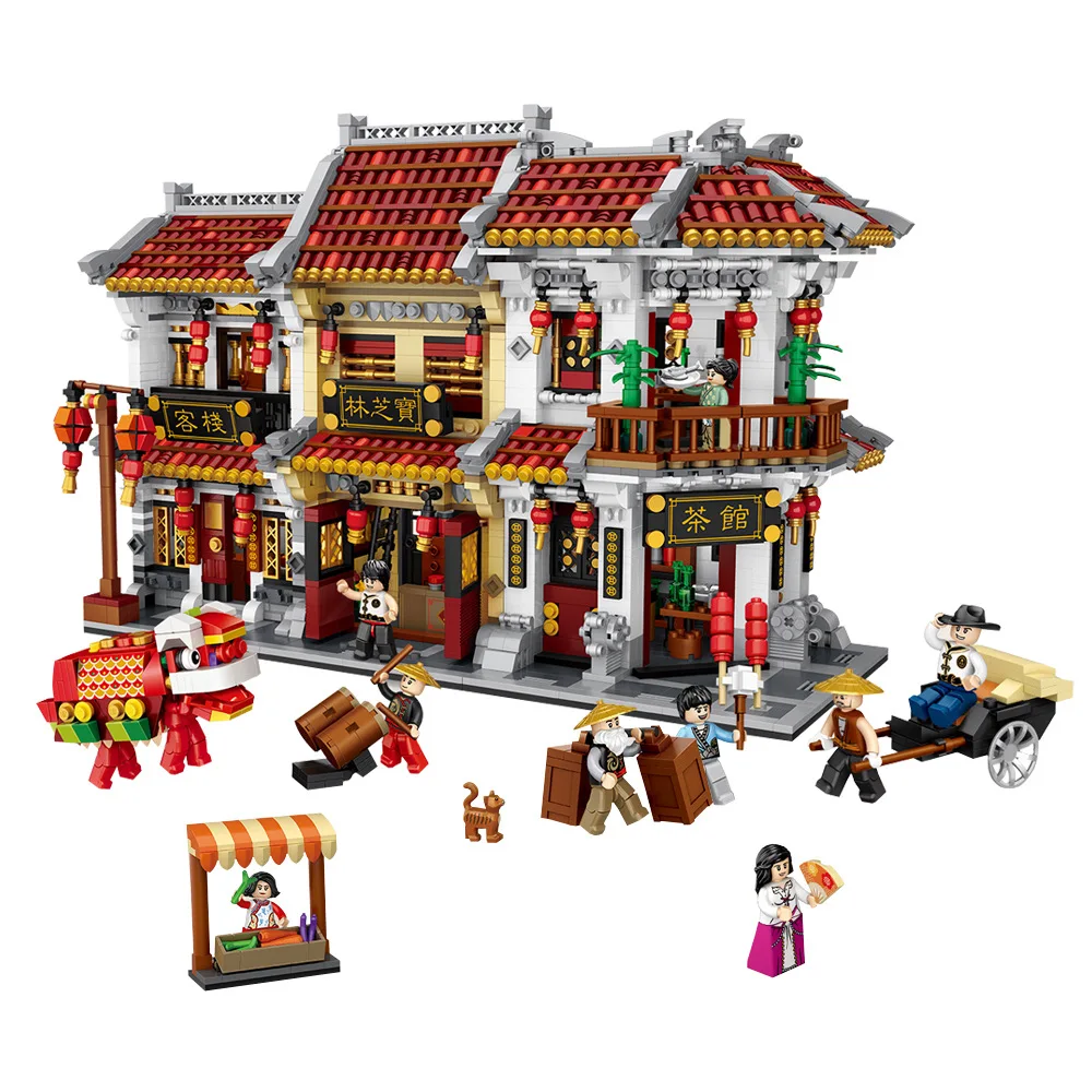 

Mini Blocks Kids Teens Building Toys Adult Puzzle Chinese Style Chinatown 1023 1024 1025 (no box)