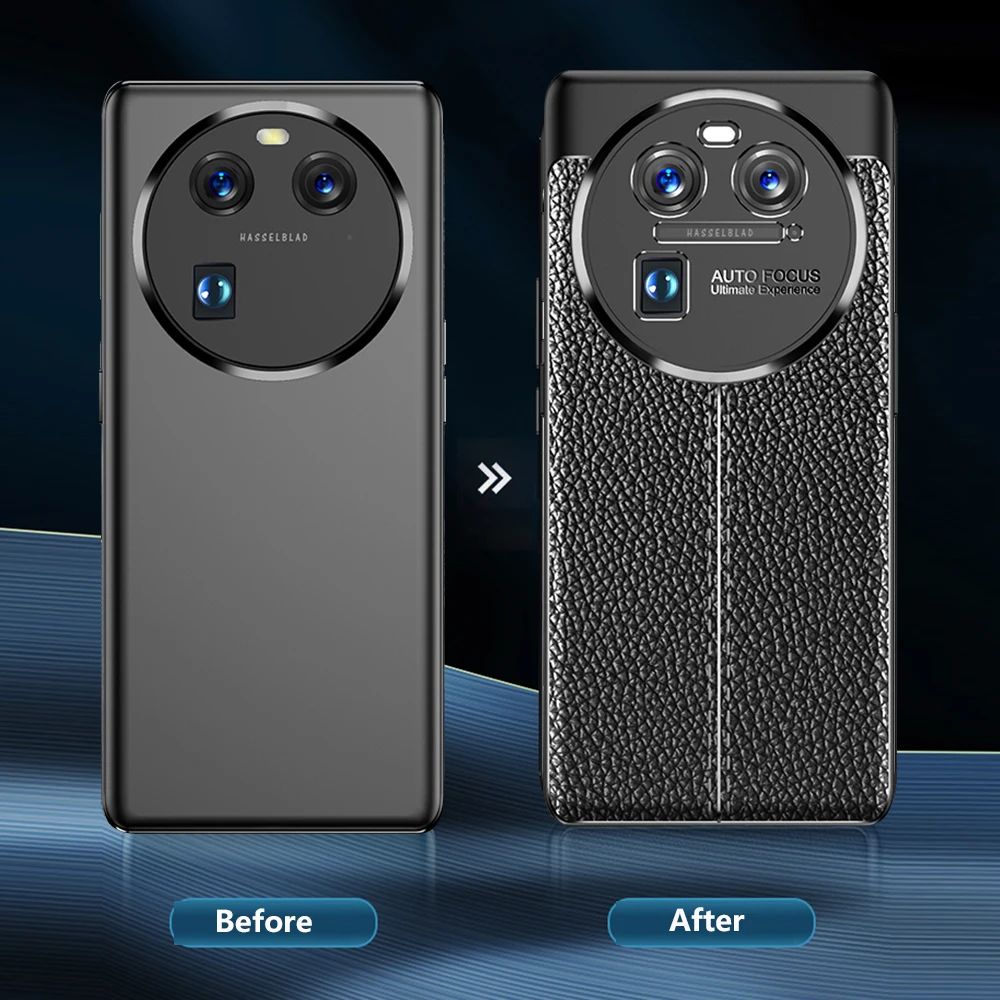 Чехол для OPPO Find X6 Pro кожаный мягкий чехол из ТПУ с узором Личи FindX6 X6Pro