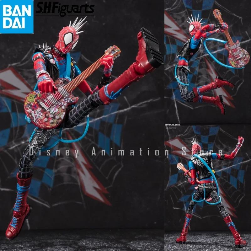Оригинальная Bandai S.H. Фигурка SHF Across The Spider-Verse Spider Punk фигурка аниме коллекционная