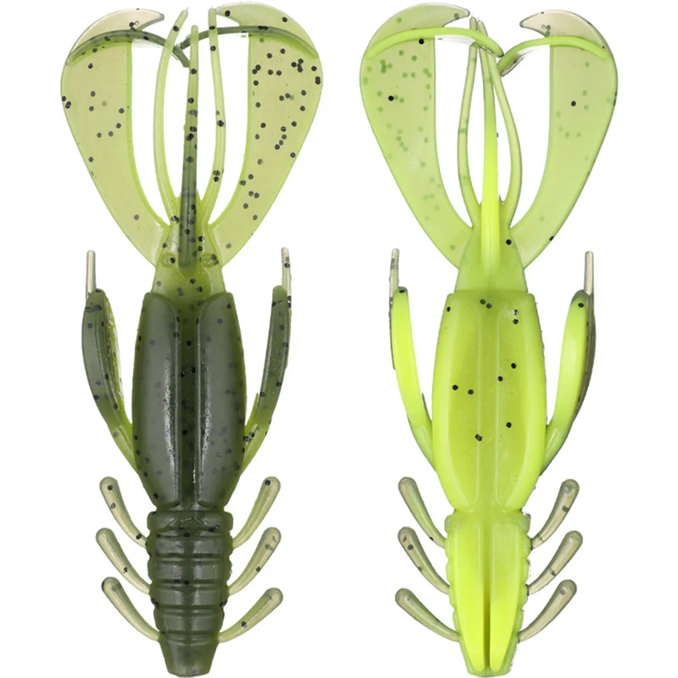 

5pcs 10cm 10.5g Soft Bait Fishing Lures Shrimp Lobster Soft Plastic Lure Silicone Worm Fishing Swimbait