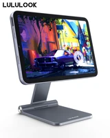 LULULOOK Foldable Magnetic Stand for iPad Mini 6 Adjustable Desk Holder Aluminum Rotatable Floating Stand for Apple iPad Mini 6