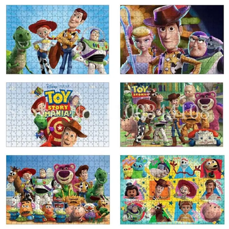 

Cartoon Jigsaw Puzzle 300/500/1000 Pieces Disney Toy Story Puzzles DIY Kit Unique Holiday Gift Educational Toys Family Fun Game