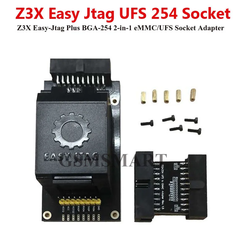 Z3X Easy-Jtag Plus BGA-254 2 в 1 eMMC / UFS Socket легкий Jtag BGA 254 |