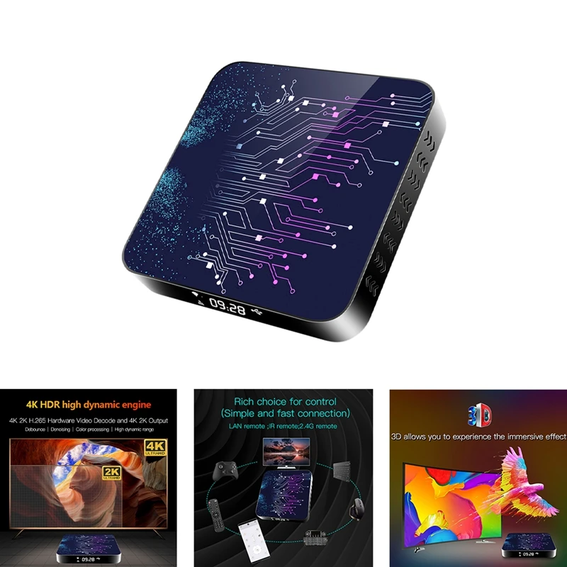 

ТВ-приставка H50-2, Android 10,0, RK3318, 2,4/5G, Двухдиапазонная, Wi-Fi, Bluetooth, 4K, 3D сетевая телеприставка