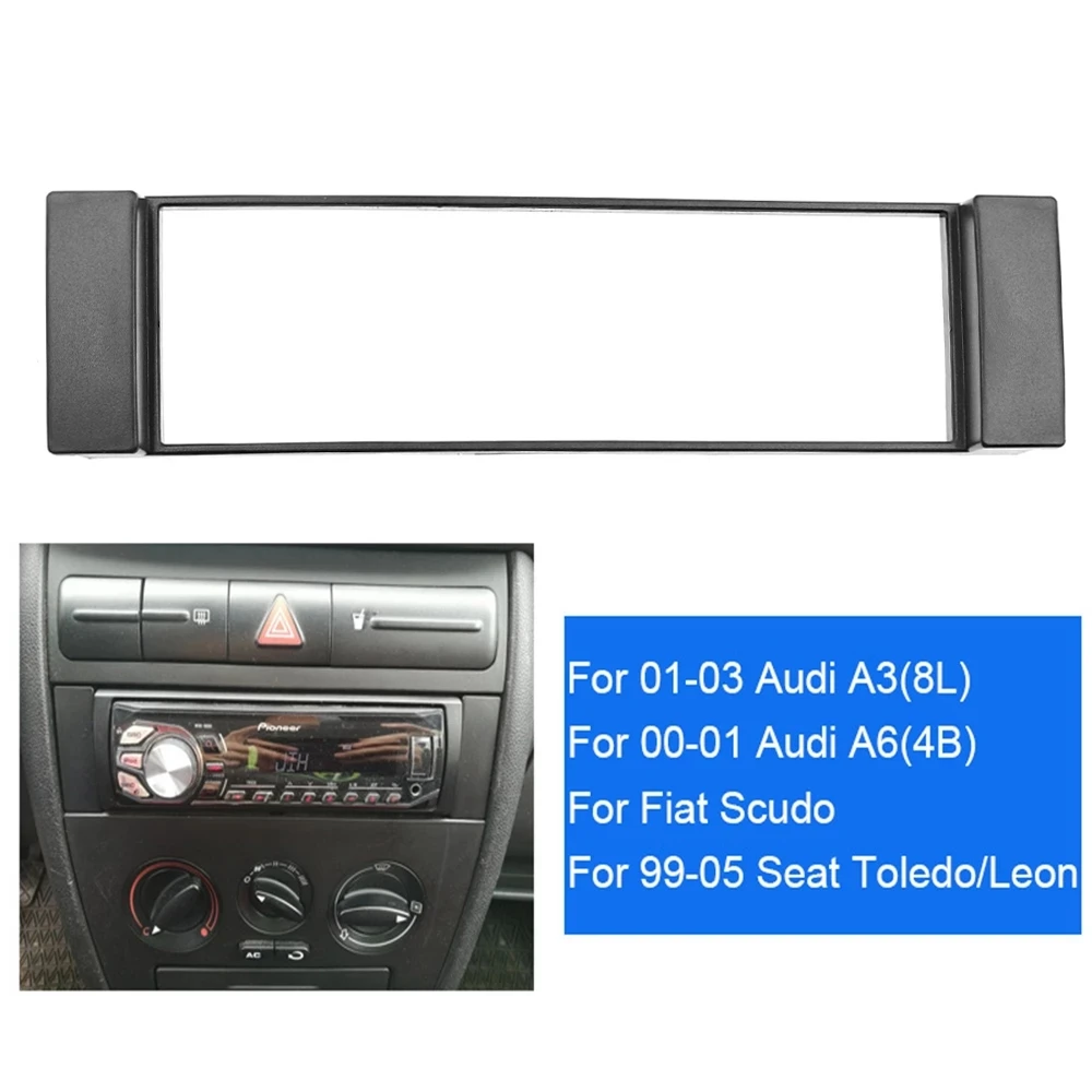 Fascia 1 Din рамка для-Audi A3 8L A6 4B сиденье Toledo Leon Fiat Scudo Stereo Facia Plate Dash CD Trim DIN Радио Чехол