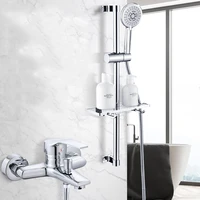 head rainfall system shower set mixer brass polishing thermostatic shower set hand holder chuveiro banheiro home improvement