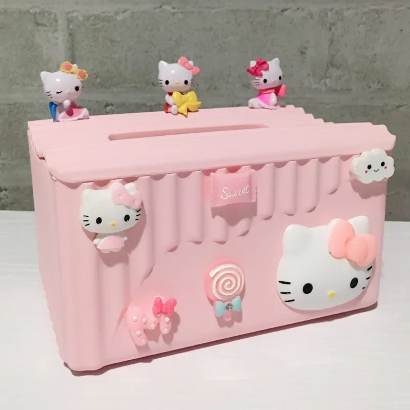 Ящик Hello Kitty для гостиной спальни коробка салфеток многофункциональный рулонный