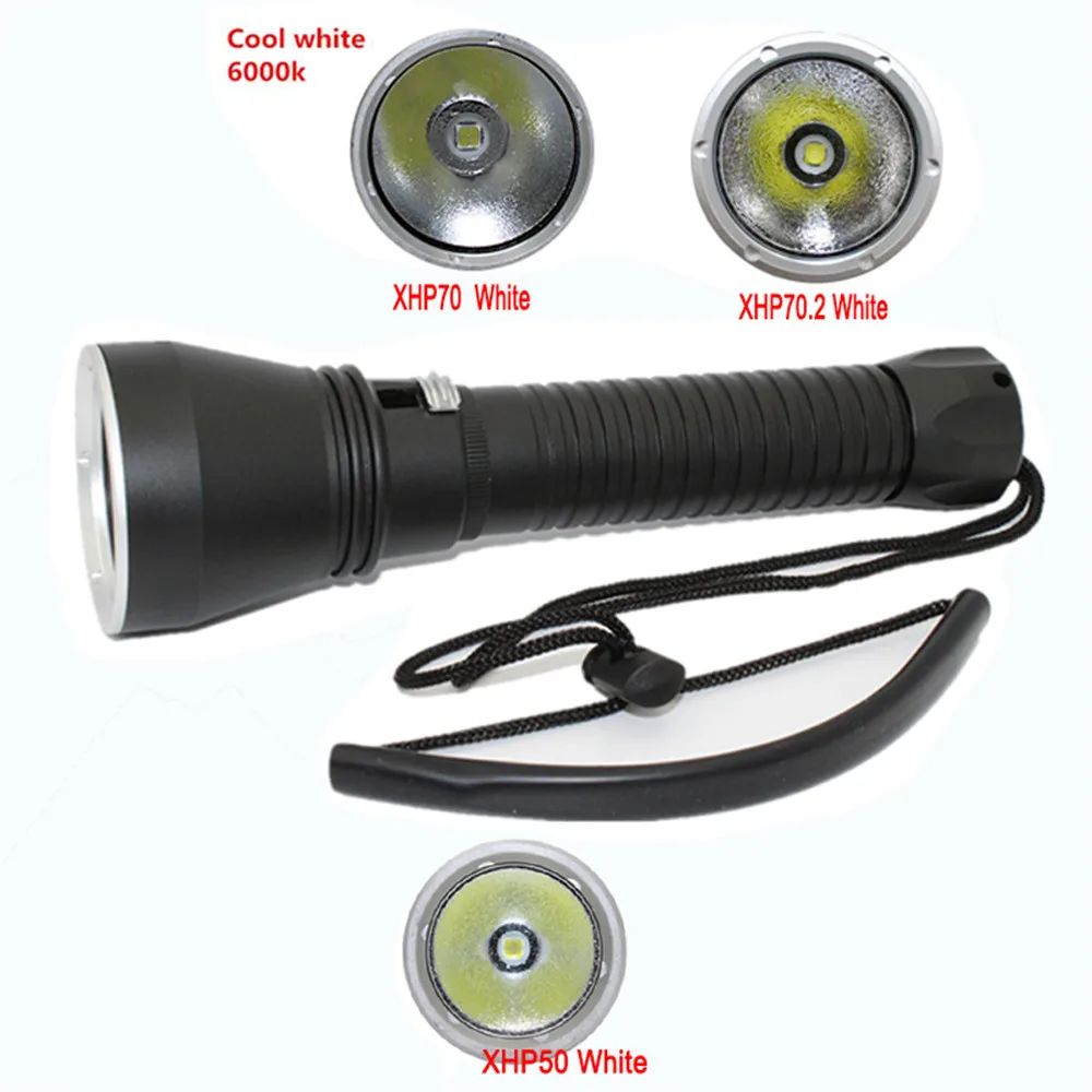 XHP70.2 LED Yellow/White Light 4000 Lumens Diving Flashlight 26650 Torch Underwater 100M xhp70.2 spearfishing led diving lamp |