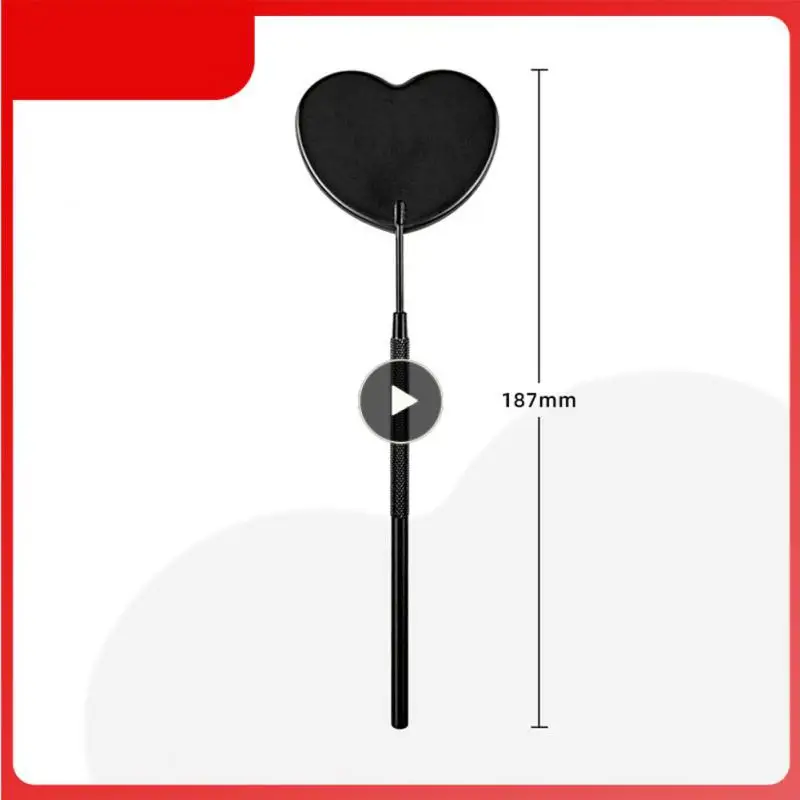 

29styles Eyelash Mirror Stainless Steel Grafted Beauty Eyelashes Moon Heart Fan-Shaped Eyelash Inspection Mirror Makeup Mirror