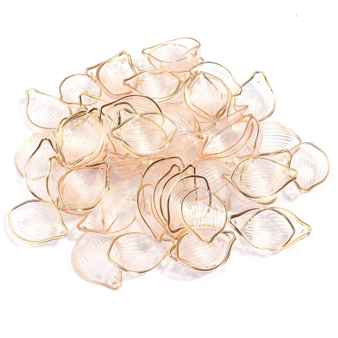 Матовые прозрачные лепестки из смолы для украшений 100 шт.