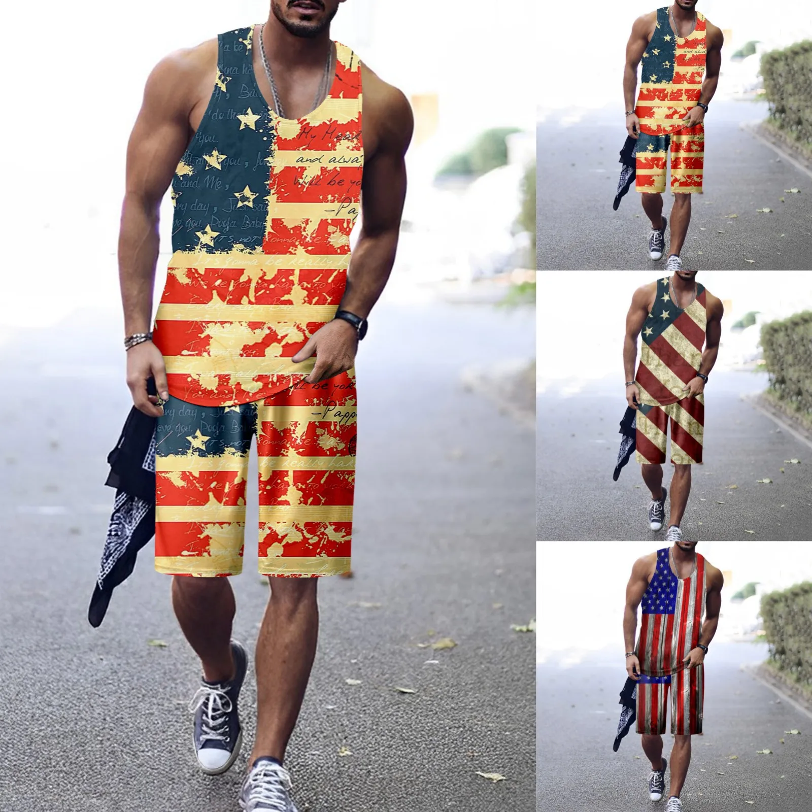 

Мужской пуловер с круглым вырезом и надписью