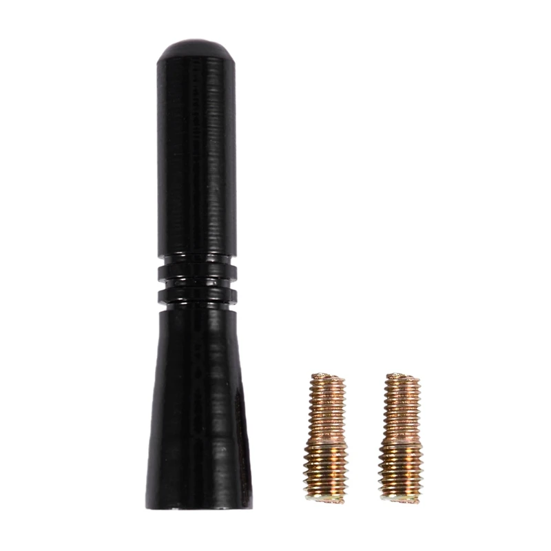

Universal Top Roof Short Whip Screw Antenna Extension for Car Radio (Black)