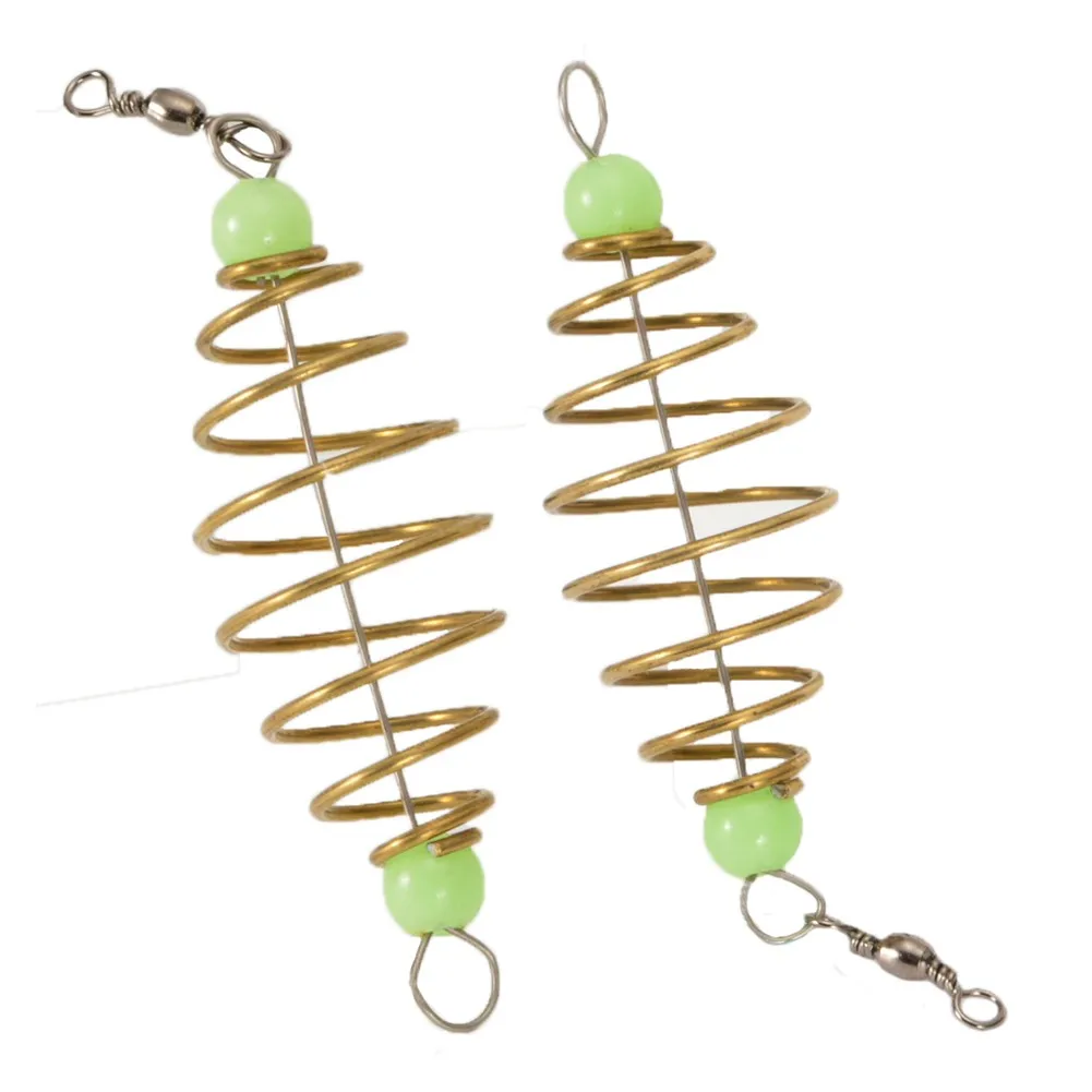 

10 Pcs/Set Fishing Bait Spring Lure Inline Hanging Tackle Stainless Steel Feeder Fishing Tools Fishing Accessories