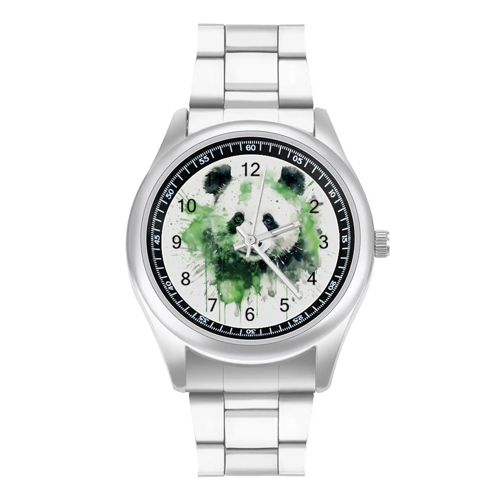 

Panda Quartz Watch Ink Drawing High Quality Cute Wrist Watch Stainless Girl Business Design Wristwatch