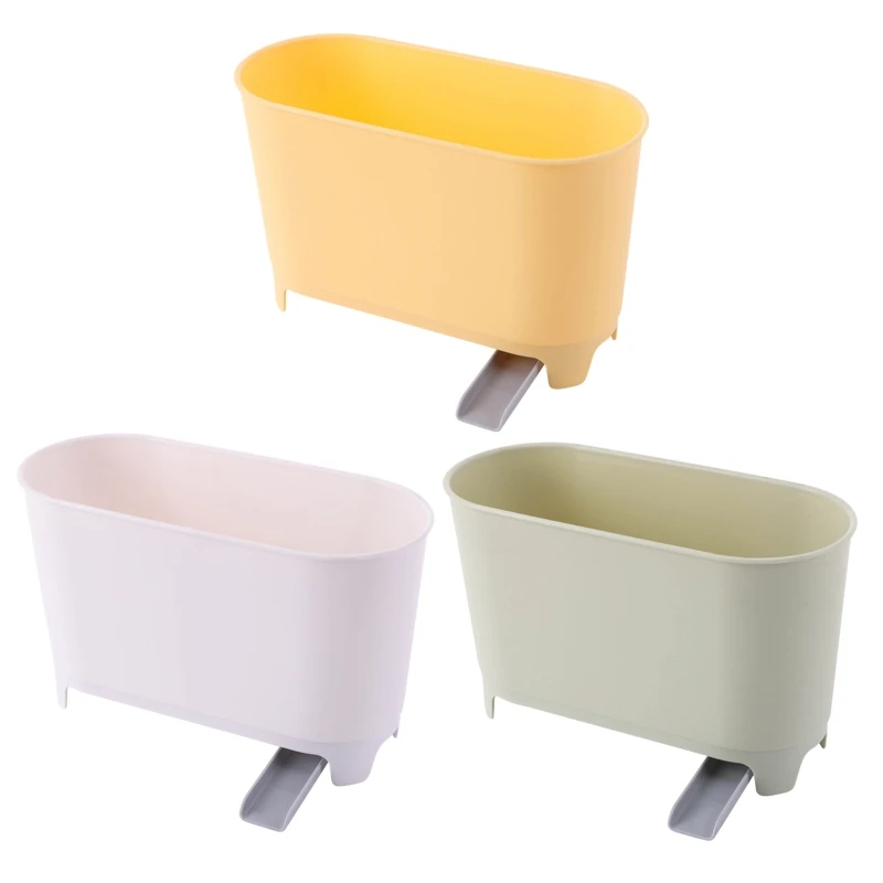 

Multifunctional Sink Plastic Garbage Can Compost Bin Classic White 8 inches Drop Shipping