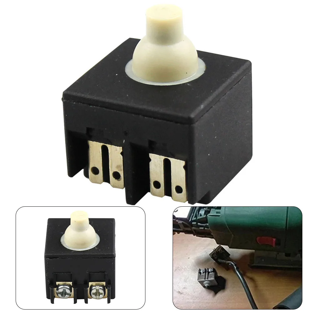 

1pcs 2.5x2.5cm 250 Voltage Angle Grinder Push Button Switch For Angle Grinder 100 Polisher Power Tools Accessories