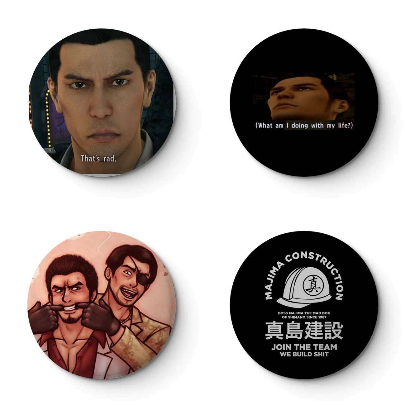 Мягкая заколка-пуговица yakuzkiryu That Is Rad настраиваемый металлический декор женское