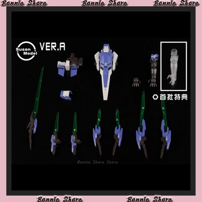 

В наличии Now Аниме Фигурка Сьюзан 1/100 мг R4 EXIA 00Q пакет синий белый версия Сборная модель комплект мобильный костюм ПВХ модель игрушки подарки