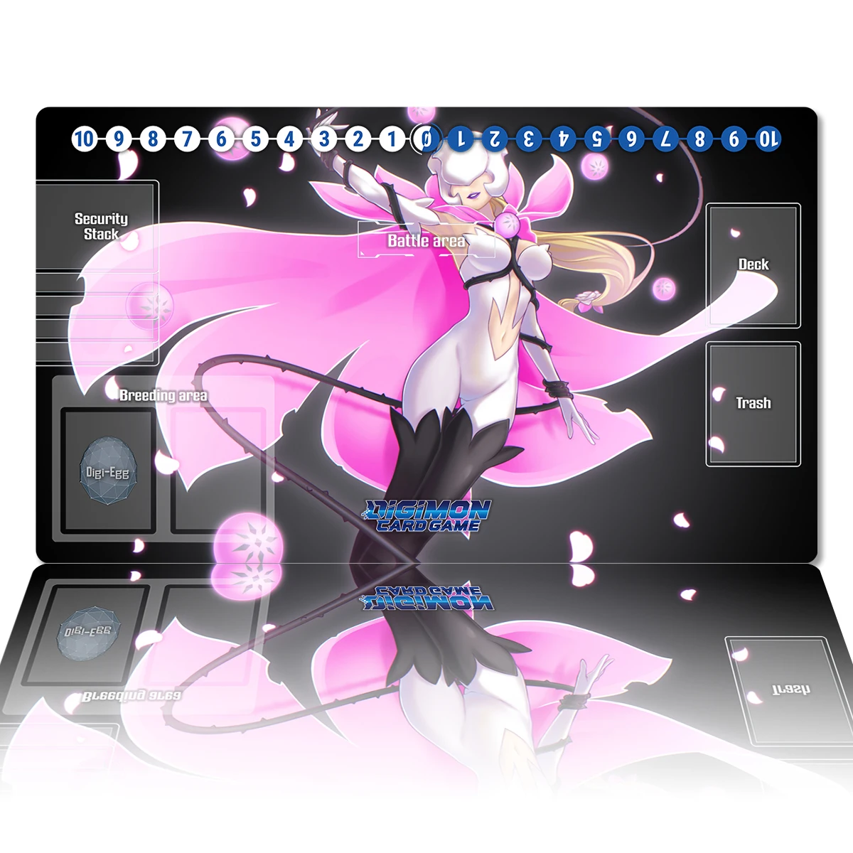 

Игровой коврик Digimon Lilimon DTCG, игровой коврик для настольных игр, аксессуары для игр, зоны и сумки, резиновый, под заказ