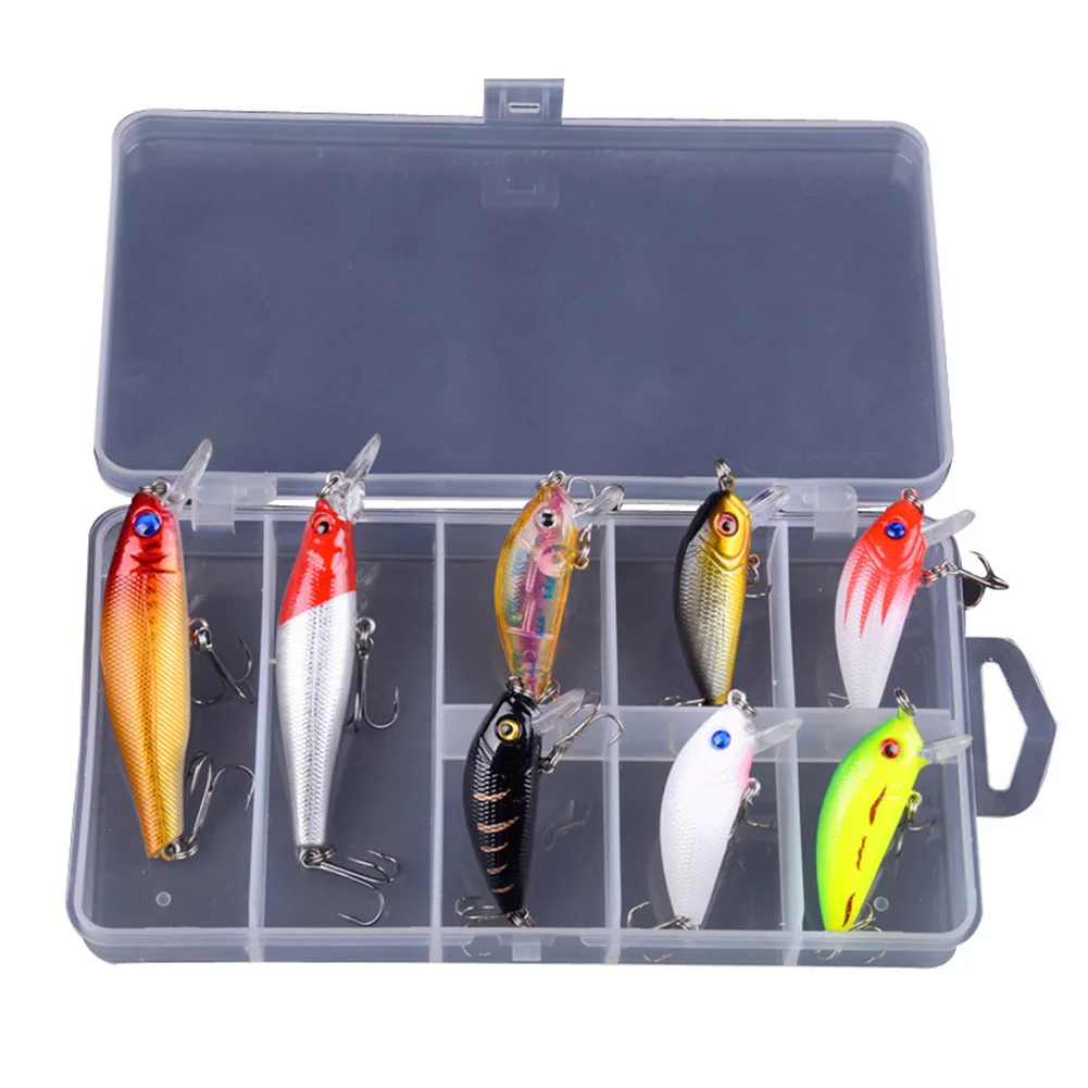 

8 шт./комплект, рыболовные приманки с тройным крючком