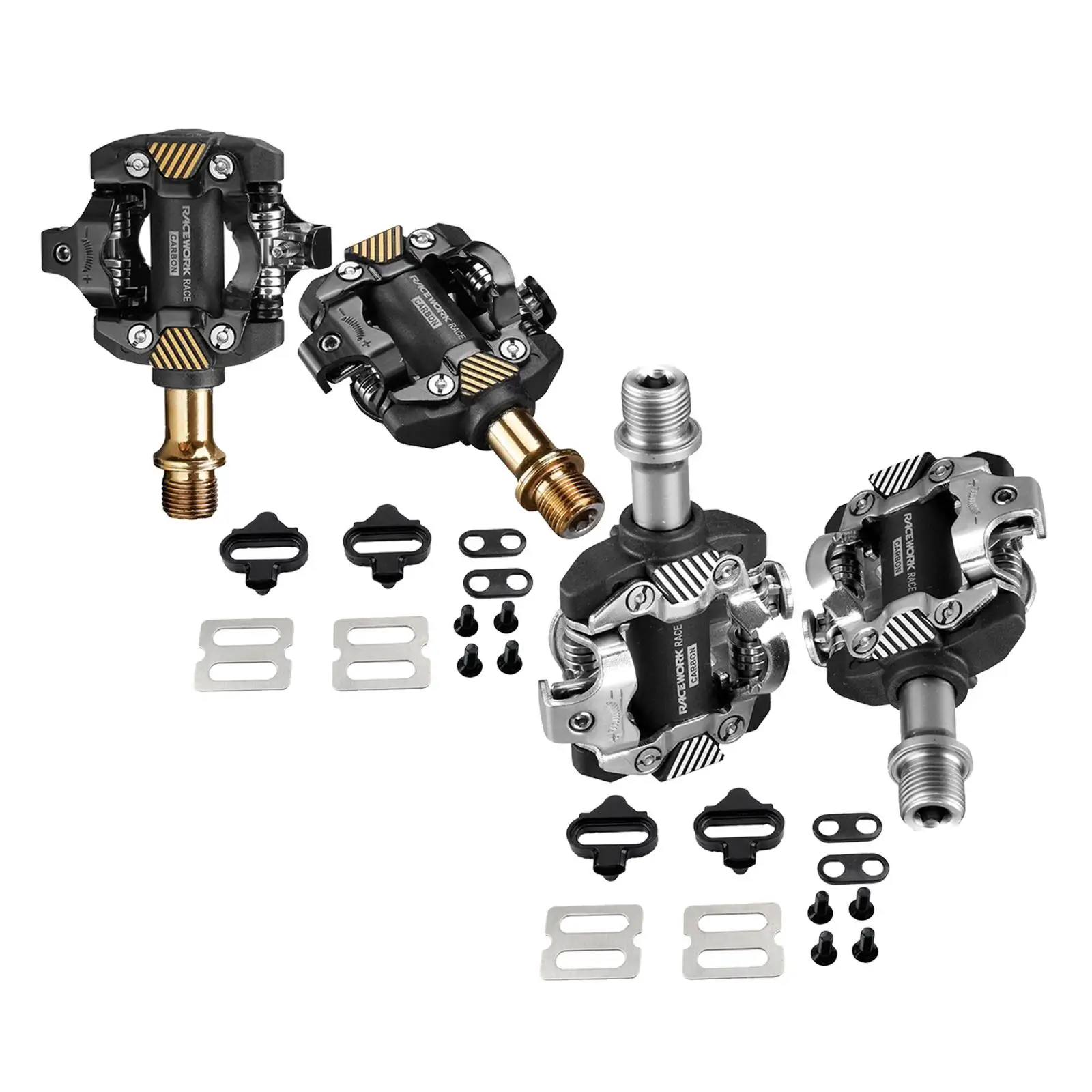 Велосипедные Углеродные педали набор шипов педаль без клипсов для езды на горном