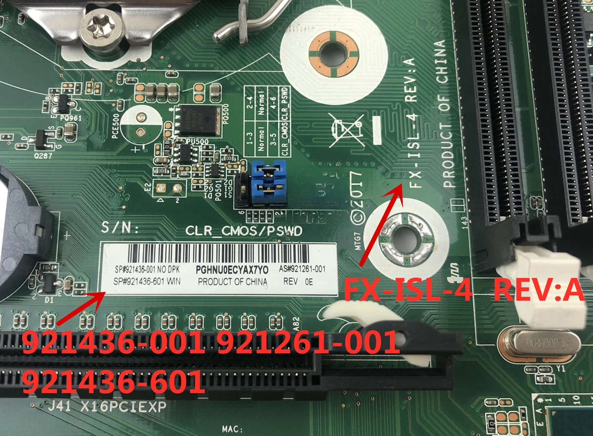 Материнская плата HP 280 288 Pro G3 MT FX-ISL-4 921436-001 925052-001