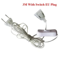 3m plug extender wire extension cable euus plug for led string light wedding decoration led garland diy natal christmas lights