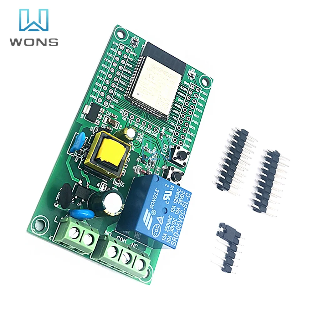 Блок питания переменного тока ESP32 WiFi Bluetooth ble один релейный модуль макетная плата