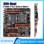 Материнская плата X99 с двойным процессором M.2 LGA 2011 V3 E-ATX USB3.0 SATA3 8 DIMM DDR4 поддержка процессора Xeon со слотом 2011-3