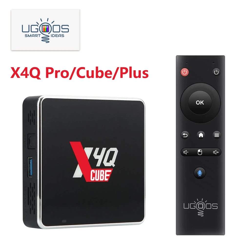 

UGOOS X4Q CUBE X4Q PRO X4Q PLUS TV BOX Amlogic S905X4 Android 11.0 4GB DDR4 32GB BT5.1 1000M LAN Set Top Box 4K Media Player