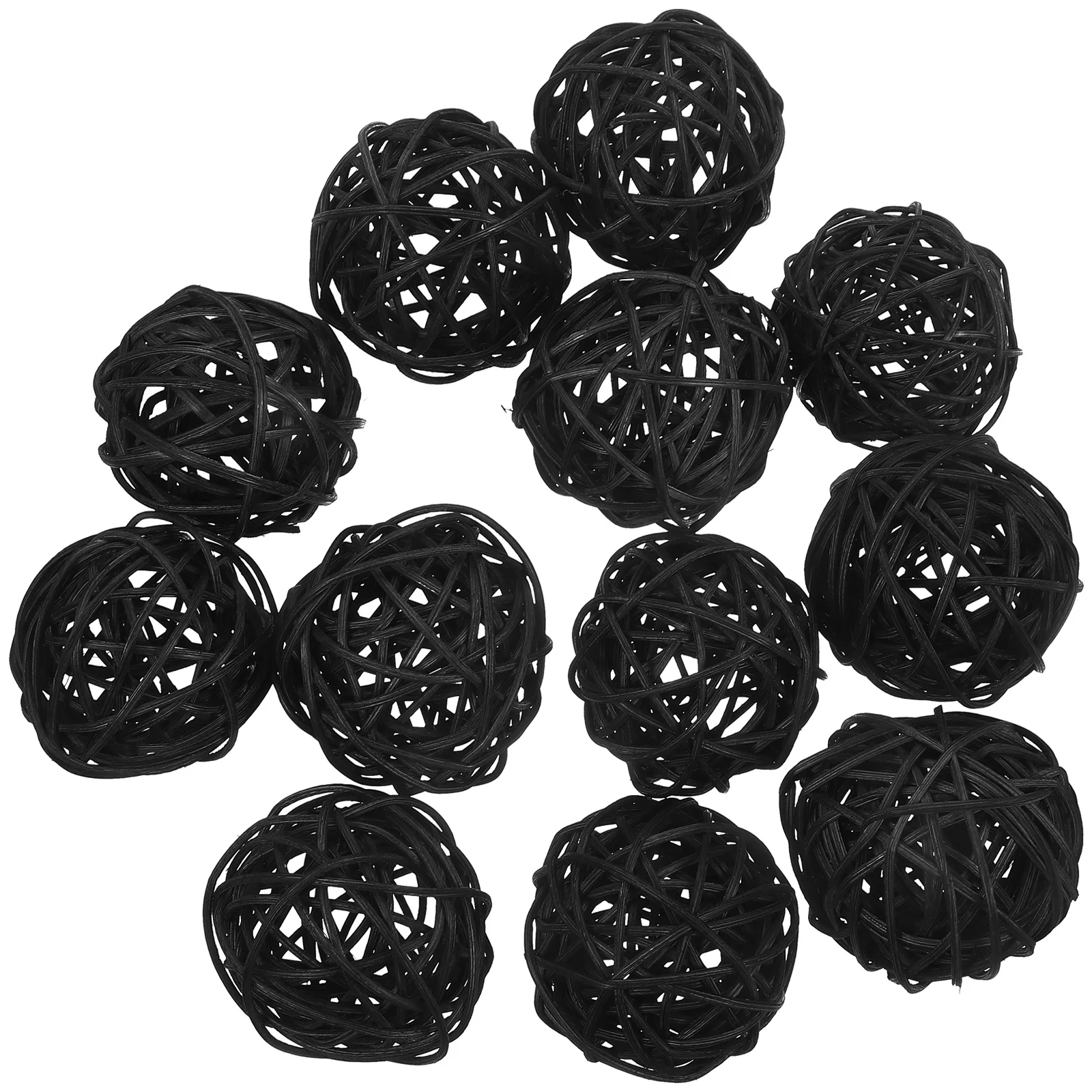 

Wicker Takraw Ball Decorative Bowl Fillers Hanging Rattan DIY Crafts Balls Supply Vase