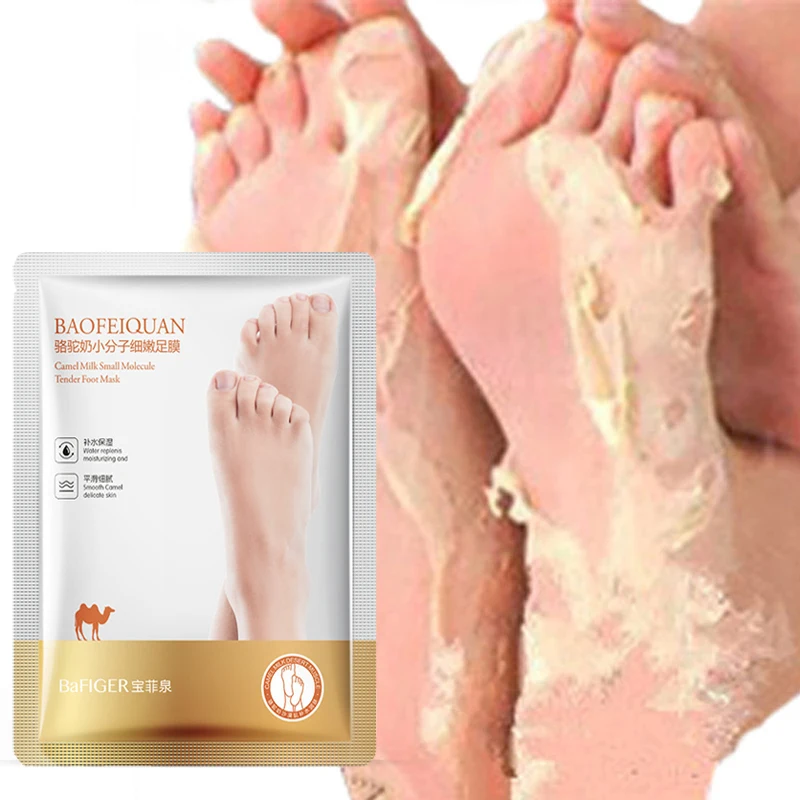 

Camel Milk Foot Mask Peeling Feet Mask Exfoliating Socks Scrub for Pedicure Anti Crack Heel Remove Dead Skin Foot Patch