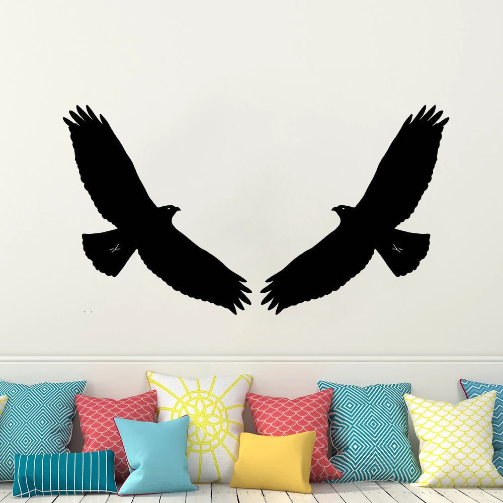 Летающий орел настенные наклейки для гостиной птицы животные съемные виниловые