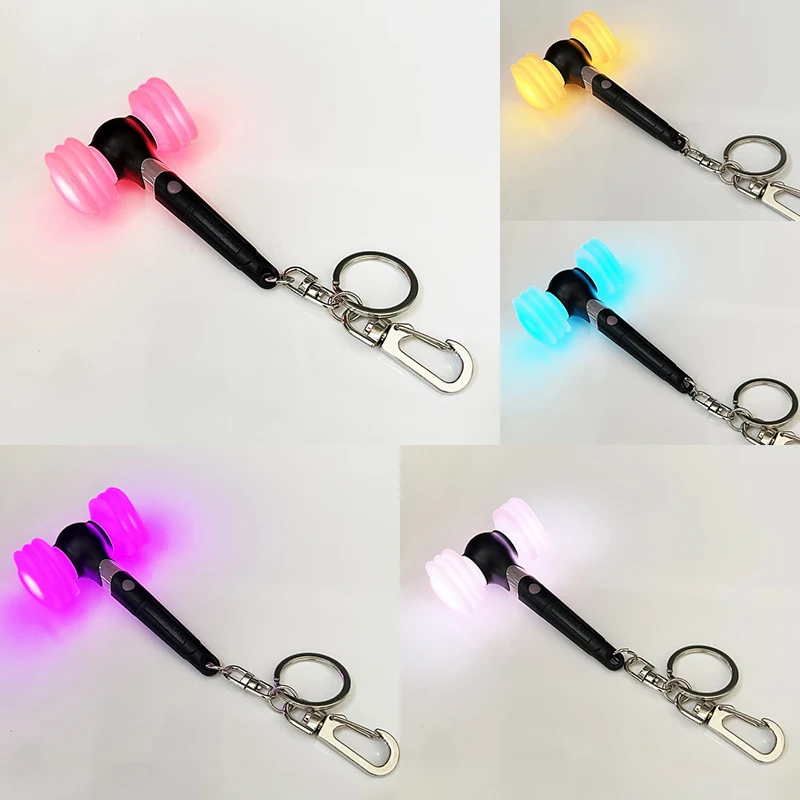 Kpop Lightstick Version 2 Light Stick Keychain 10 Colors Changing Mini LED Lights