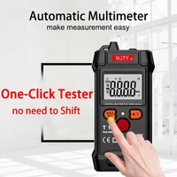 multimeter digital professional voltage tester t1 mini portable auto range ncv true rms 600v ac dc ohm continuity multi tester