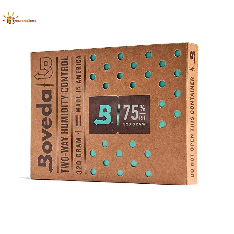 

Boveda 75% RH 2-сторонний контроль влажности, размер 320 для использования до 100 сигар-восстанавливает и поддерживает влажность, сумка для увлажнит...