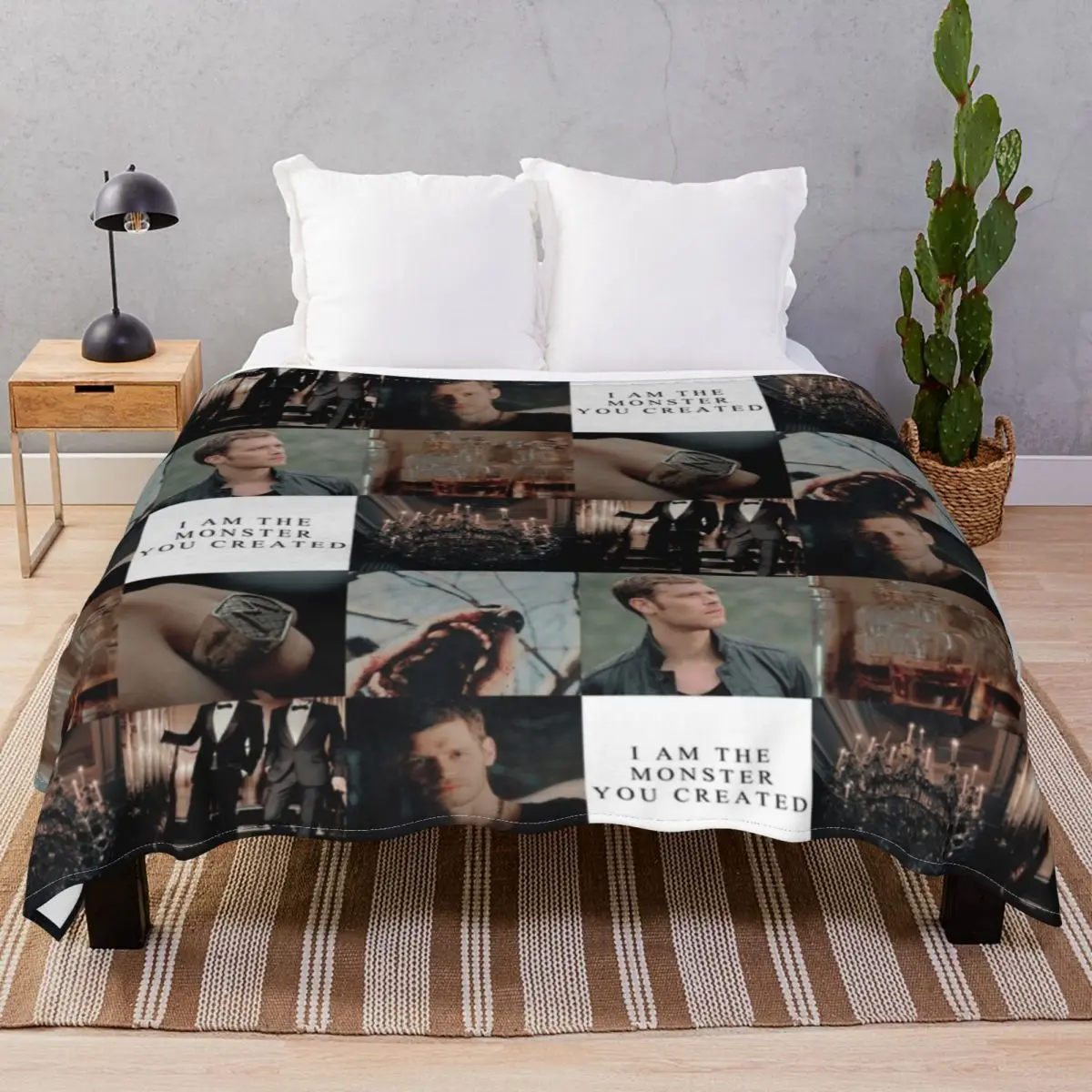 Klaus Mikaelson The Originals Blanket Fleece Printed Comfortable Unisex Throw Blankets for Bed Sofa Camp Office