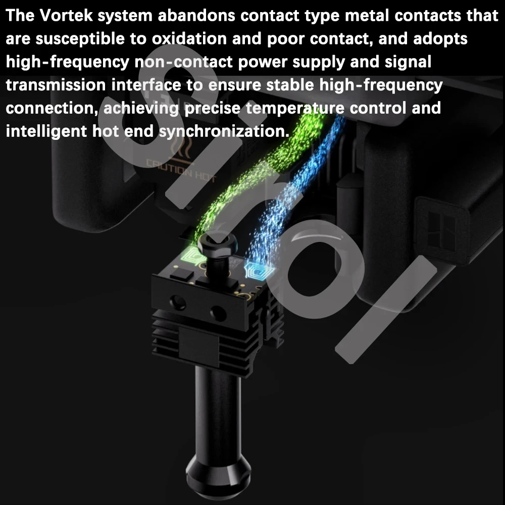 Интеллектуальный индукционный хотэнд Bambu Lab H2C Vortek System 0.20.40.60.8 мм, стандартный HF хотэнд, модернизированная печатающая головка (art.: 3920db55994ef) - 3920db55994ef