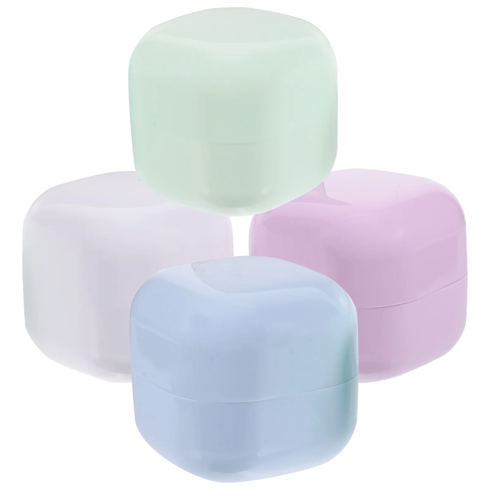 

4 Pcs Refillable Cream Bottle Cosmetics Body Butter Jars Hair Conditioner Packing Box Face Container Travel