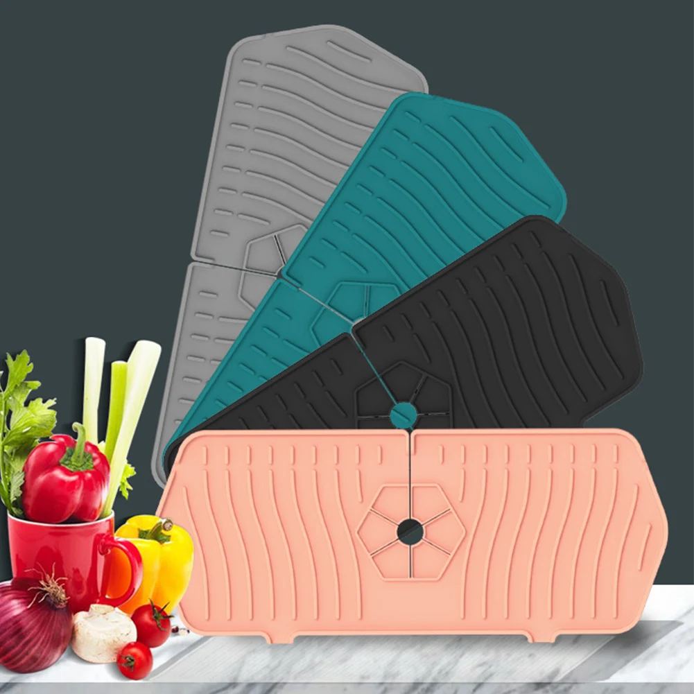 

Faucet Floor Mat Bottom Absorbent Mat Sink Splash-Proof Pads for Kitchen Hotel Bathroom Absorbent Accessories