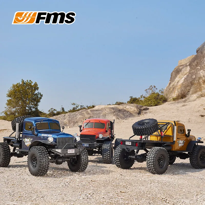 Фото Радиоуправляемый внедорожный монстр-трак FMS 1:10 4WD, имитация пикапа, модель RC для любителей активного отдыха и скалолазания №3