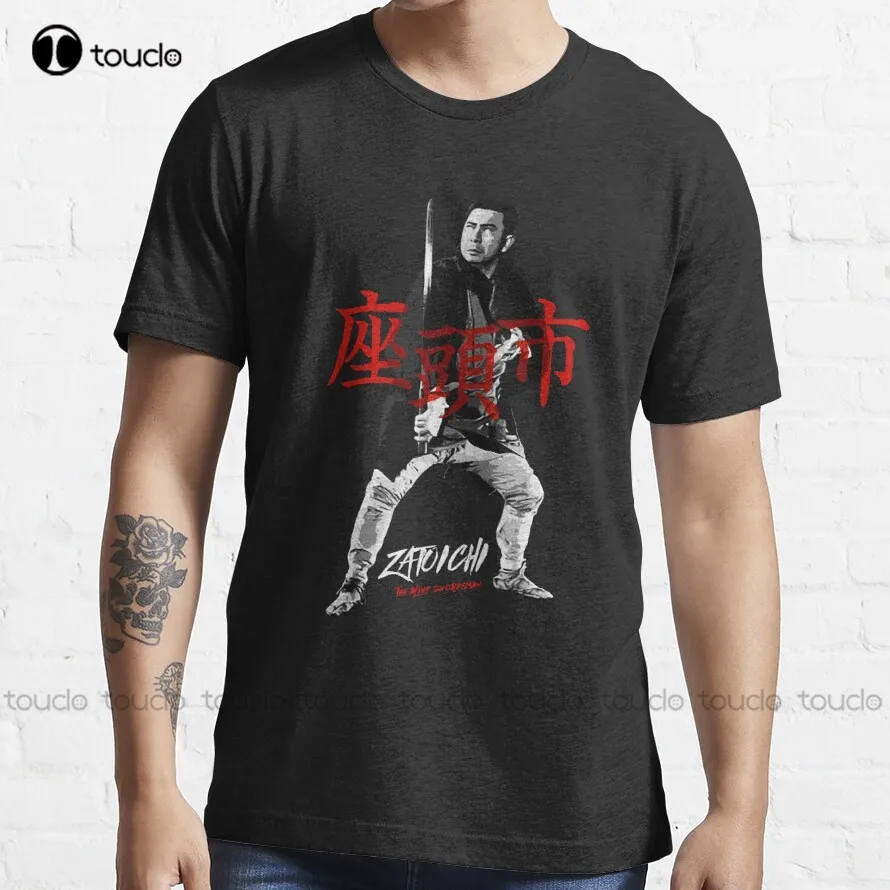 

Футболка для мужчин с надписью «затоичи-слепой меч»