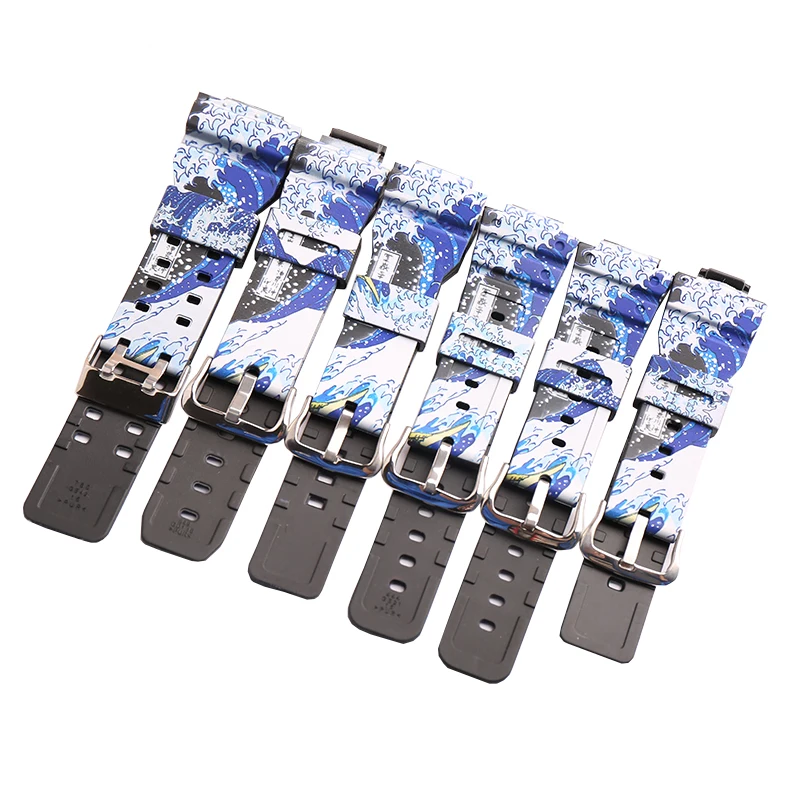 Modified Resin strap case for Casio G-SHOCK GMA GA110 BA110 DW5600 6900 Camo strap Unisex watch accessories
