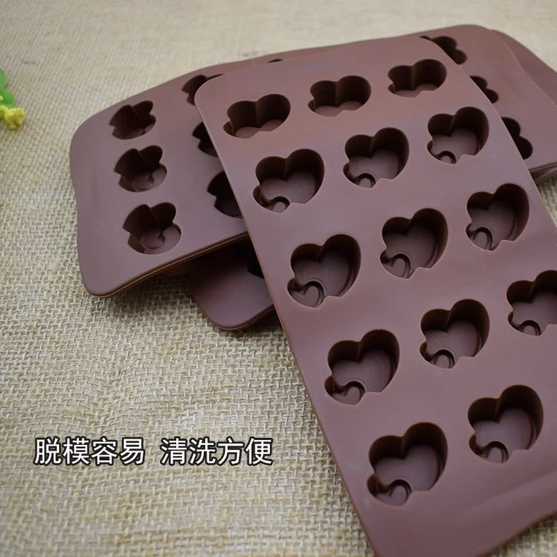 Силиконовая форма в форме сердца для выпечки 15 цветов |