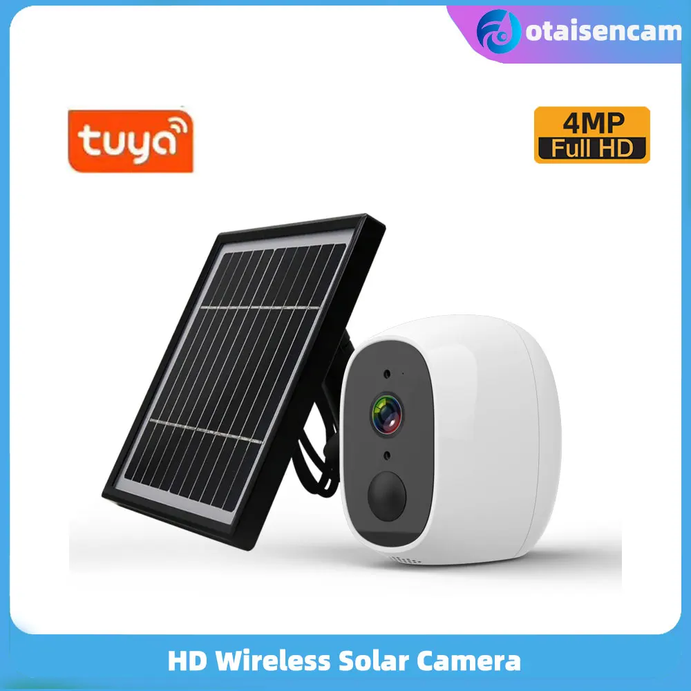 

Tuya 4MP WIFI Solar Camera Night Vision Two-way Talk Mic Built-in IP67 PIR Infrared Alarm Multiple Language Y6S3